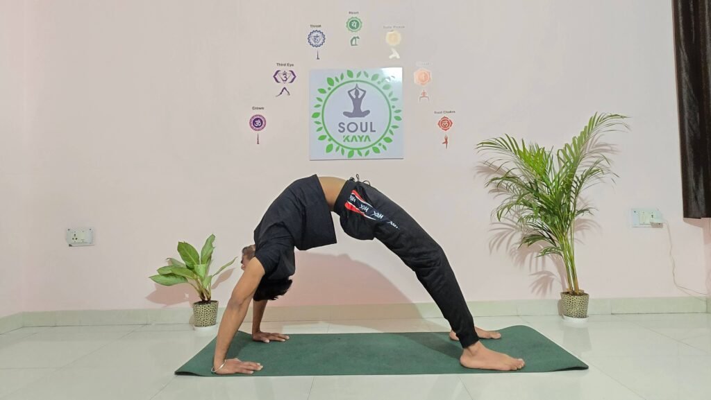 Online yoga class guided by SoulKaya